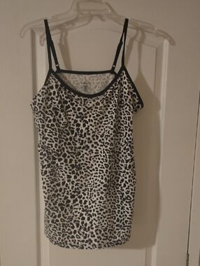 torrid Black and White Leopard Print Cami